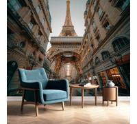 Générique Paris France Papier Peint Panoramique Tour Eiffel Papier Peint Architecture Intissé Salon Chambre Mural Décoration 150 x 105 cm