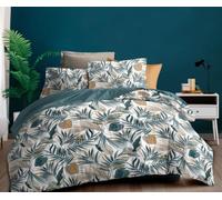 Générique Parure de Draps imprimé 4 Pièces 2 Places - 1 Drap Plat + 1 Drap Housse (160 cm ou 180 cm) + 2 Taies d'oreiller 65 x 65 cm - 100% Coton 57 Fils/cm² - Haute Qualite (IRENIE, 160 X 200 CM)