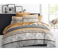 Générique Parure de Draps imprimé 4 Pièces 2 Places - 1 Drap Plat + 1 Drap Housse (160 cm ou 180 cm) + 2 Taies d'oreiller 65 x 65 cm - 100% Coton 57 Fils/cm² - Haute Qualite (UNIK, 160 X 200 CM)