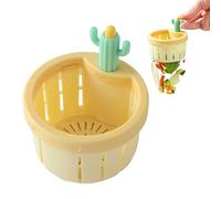 Générique Passoire D'Évier Cactus - Filtre Automatique À Pression Récupérateur De Nourriture Grande Capacité pour Cuisine | Anti-Bouchage | Modèle Robuste Haute Qualité Design Pro Kit