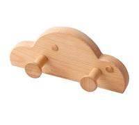 Générique Patères Murales en Bois en Forme de Nuage, Bois Massif, Tiges de 3,8 cm, Décoration pour Chambre d'Enfant et Salle de Bain, 2/3 Crochets(Beechwood,2 hooks)