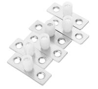 Générique Patin de Guidage Installation Facile Porte Coulissante en Acier Inoxydable et ABS, Guide de Plancher et Fonctionnement Silencieux, Pack de 6 pour Portes de Grange Coulissantes