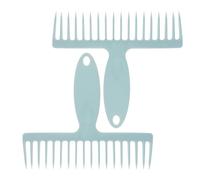 Générique Peigne D’extraction Portable 2 Pièces Manche Ergonomique en Matériau Stable, Peigne de Nettoyage de Balai Multi-usage pour Enlever Poils et Poussière sur Tapis et Sols, Outil