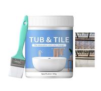 Générique Peinture Baignoire Émail Blanc Séchage Rapide, Kit Réparation Baignoire Acrylique et Douche, Finition Salle de Bain pour Comptoirs et Sols