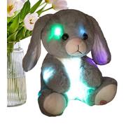 Générique Peluche Lumineuse,Lapin Doux en Peluche 25 cm Jouet Collection - Lapin en Douillet | pour Maison Voyage Siège Auto