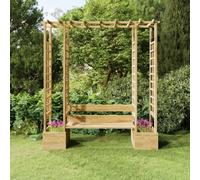 Générique Pergola de Jardin avec Banc et jardinières Bois de pin imprégné,Pelouses & Jardins,Vie en extérieur,Structures extérieures,Arches, treillages & pergolas de Jardin,Brun,71.56 KG,318565