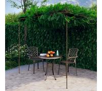 Générique Pergola de Jardin Marron Antique 3x3x2,5 m Fer, Maison & Jardin, Pelouses & Jardins, Vie en extérieur, Structures extérieures, Arches, treillages & pergolas de Jardin, Brun, (Poids 13KG)