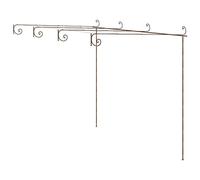 Générique Pergola de Jardin Marron Antique 4x3x2,5 m Fer,Maison & Jardin, Pelouses & Jardins, Vie en extérieur, Structures extérieures, Arches, treillages & pergolas de Jardin, Brun (Poids 16KG)