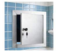 Générique Petit Panneau d'accès pour cloisons sèches 3x3 4x4 8x8 10x10 12x12 20x20 24x24, Couvercle de Trou Mural verrouillable en Acier Inoxydable, Trappe d'inspection pour plomberie/câbles