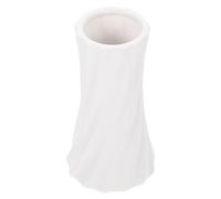 Générique Petit Vase en céramique Vase Minimaliste Blanc pour Plantes et Fleurs séchées décoration d’Office à Bords arrondis Facile à Nettoyer