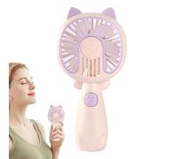 Générique Petit ventilateur à main, ventilateur portable personnel | Mini d'étudiant de bureau silencieux - Ventilateur personnel de chat mignon, mini tenu dans la main, pers