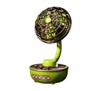 Générique Petit ventilateur de bureau | angle réglable rechargeable rafraîchissant | ventilateur de chevet rétro à piles | Pour Maison Chambre Travail Voyage Camping Croisière Plage Été