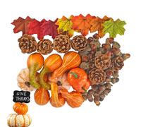 Générique Petites Décorations Citrouilles - 166/180 Pièces Décorations Automne pour Maison | Pièces Centrales de Table pour Couronnes Halloween Cheminée Bureau Cuisine Salon