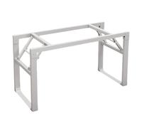 Générique Pied De Table Pliants Bureau, Cadre Support Table Meubles Métal avec Pieds en Forme de U, Tables Banquet Camping Salle À Manger DIY Base Remplacement for Intérieur Extérieur(97x44x73cm)