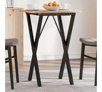 Générique Pieds de Table à Cadre en X en Acier Enduit de Poudre, 40x40x73 cm, Robustes et Stables pour Table à Manger ou Basse, avec Trous pré-percés pour Installation Facile
