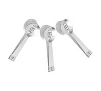 Générique Pince à Thé en Acier Inoxydable 3pcs Design Ergonomique et Lettres Décoratives, pour Manipuler Glaçons et Sachets de Thé Cuisine