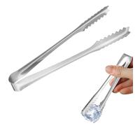 Générique Pinces à Glaçons en Acier Inoxydable 15cm, Résistantes la Rouille et Antidérapantes, pour Buffet et Restaurant en Acier Argenté de U