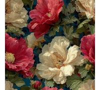 Générique Pivoine Papier Peint Épaissir Mat Auto Adhésif 44x200 cm Vintage Floral Meubles Autocollants Amovible Comptoir Contact Papier Stickers Muraux pour Bains Salon Chambre A-520
