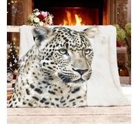 Générique Plaid Couverture Polaire Flanelle en Microfibre, Animaux GuéPard Imprimé LéOpard Couverture lit Jeté de Canapé 2 Personnes, Brun Plaid Fourrure Chaud et Doux en Peluche 150x200 cm