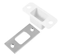 Générique Plaque de Gâche Plaque de Renfort de Pêne Dormant Serrure en Acier Inoxydable Argenté Solide et Facile à Installer pour Porte en Bois pour Porte D'entrée