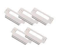 Générique Plaque de Verrouillage Kit de Renfort de Sécurité Argenté et Loquet Encastrable pour Porte en Acier Inoxydable pour Réparation et Remplacement
