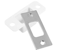 Générique Plaque Porte en Acier Inoxydable Double Plaque Métallique pour Renforcement de Porte Intérieure de Frappe Solide et Fiable pour Sécurité Renforcée