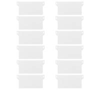 Générique Plaques de Poids Blanches Installation Facile Lot de 20 pour Stores Verticaux de 89mm, en Plastique Angles Ajustables pour Décoration Intérieure Fenêtres