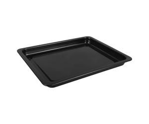 Générique Plat à Four Rectangulaire en Émail Noir pour Cuisson et Rôtissage | Surface Lisse Antiadhésive, Rangement Peu Encombrant, Adapté aux Biscuits et Filets de Poisson, la Cuisine Professionnelle