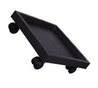 Générique Plateau Carré pour Pot de Fleurs à roulettes en Plastique Noir | Jardinière et Pots, Balcon Extérieur, Déplacement Facile, sans Bavure ni Odeur, Longue Durée
