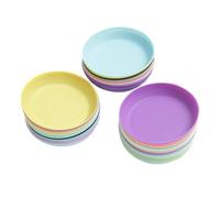 Générique Plateau de Base Rond en Plastique pour Pots de Succulentes et Fleurs, Résistant aux Chocs Vieillissement, pour Jardin et Balcon, Lot de 25 Pièces Plusieurs Styles