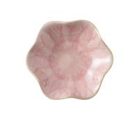 Générique Plateau fourre-tout de table, organisateur en céramique en forme de pétale pour vanité, bureau ou table de nuit, petit pour pièces de bijoux, fourre-tout en forme de pétale pour vanité