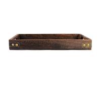 Générique Plateau Rectangulaire pour Service de Pizza et Plats Vintage en Bois Massif Décoratif et Solide Style Rétro Unique pour Événements et Anniversaires