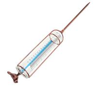 Générique Pluviomètre de Jardin en Tube Gradué en Verre pour Extérieur | Mesure Précise Dehors, Usage Pelouse et Jardin, Finition Élégante, Ajout Décoratif Discret