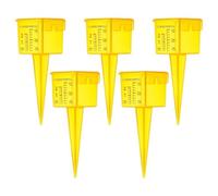 Générique Pluviomètre pour Jardin Compteur précis réutilisable | Ensemble de 5 pièces pour mesure de pluie extérieur pour Terrasse Cour Parterre de Fleurs Terrain de Golf Jardinier
