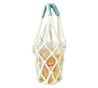 Générique Pochette pour Bouteille d'eau Filet tissé Main avec Portable | Sac Porte-Bouteille D'Eau Pour Thé Au Lait, Tasse À Café, Tumbler, Bocal À Vin, Courses, Voyages, Déplacements Quotidiens