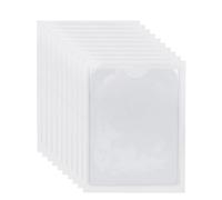 Générique Pochettes Adhésives Protection Lisse Lot de 10 en Pvc Transparentes pour Cartes et Badges pour Bureau et Occasions Professionnelles
