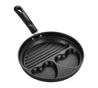 Générique Poêle à œufs Poêle De Cuisine Antiadhésive 3 Tasses Cuisson Saine | Omelette Poignée Résistante À La Chaleur pour crêpes omelette bacon légumes brunch restaurant cuisinière