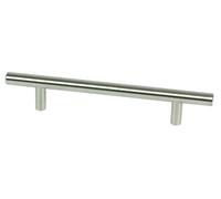 Générique - Poignee baton marechal diametre 12 mm pour porte ou tiroir de meuble-inox massif - Entraxe mm.96 - Long. mm.156 - Haut. mm.32 - Ø mm.12 -