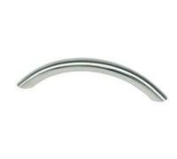 Générique - Poignee courbe 163 pour porte ou tiroir de meuble-inox massif - Entraxe mm.160 - Long. mm.195 - Haut. mm.31 - Ø mm.10 -
