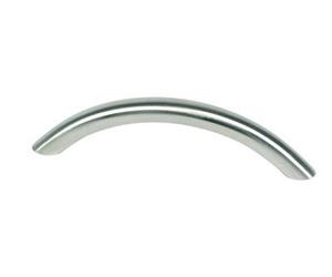 Générique - Poignee courbe 163 pour porte ou tiroir de meuble-inox massif - Entraxe mm.160 - Long. mm.195 - Haut. mm.31 - Ø mm.10 -
