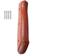 Générique Poignée de Coupe Ergonomique en Bois et Métal pour Remplacement, Accessoire Cuisine Confortable à Tenir, pour Couteaux de Chef et Ustensiles