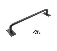 Générique Poignée De Porte De Grange En Fer Noir, 196/320mm | Laquée, porte 35-50 mm, for porte coulissante, armoire, tiroir, portail, garage, remise et placard, installation facile