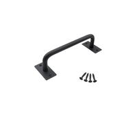 Générique Poignée De Porte De Grange En Fer Noir, 196/320mm | Laquée, porte 35-50 mm, for porte coulissante, armoire, tiroir, portail, garage, remise et placard, installation facile