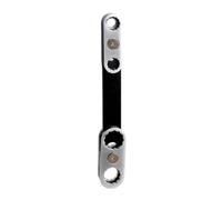 Générique Poignée ergonomique rotative à 360 degrés avec clé à molette à extrémité ouverte pour usage industriel automobile professionnel Clé multi-outils en acier carbone
