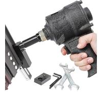 Générique Poinçonneuse Pneumatique Industrielle, Pistolet De Poinçonnage à Mandrin Rotatif à 360 Degrés, Ouvre-Trou à Marge Réglable De 3,2 à 8 Mm (3.5mm)