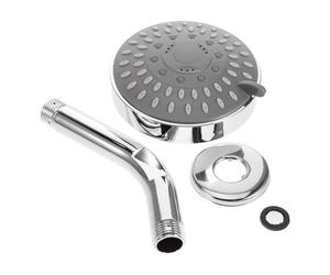 Générique Pommeau de en acier inoxydable argent avec bras de mural G1/2" 10 cm ensemble détachable pour usage salle de bain domestique