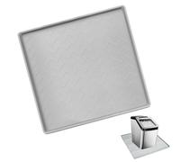 Générique Portable AC Drip Pan, 22x22x0.71 inches Waterproof Silicone Drain Mat, Non-Slip Leak Catching Pad for Air Conditioner Units, Fridges, Ice Makers, Under Sink Use in Kitchen, Utility