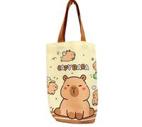 Générique Portable Bande Dessinée Toile Tasse Capybara Sve Isolé Bouteille d'eau Sac Mignon De Poche Boisson Conteneur Couverture Universelle De Stockage Organisateur