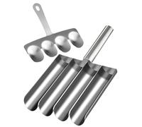 Générique Portable Manual Nonstick Roller - 4-Cavity Meatball Maker Tool | Easy Meatball Making Tool for Food Preparation, Cutting, Kitchen, Meal Prep, Camping, Outdoor BBQ
