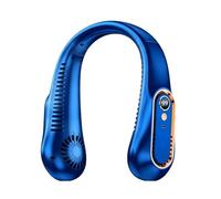 Générique Portable Neck Fan, 1200 mAh Rechargeable, Wearable Personal Device, Compact Cooling Accessory, 18 x 6 cm, for Men Women Summer Travel Outdoor Beach Office Work Holiday Household Setup